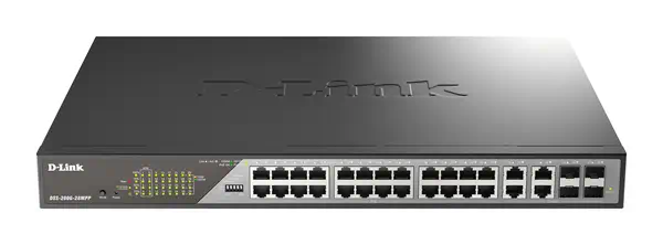 D-Link DSS-200G-28MPP commutateur réseau Géré L2 Gigabit Ethernet (10/100/1000) Connexion Ethernet,_0