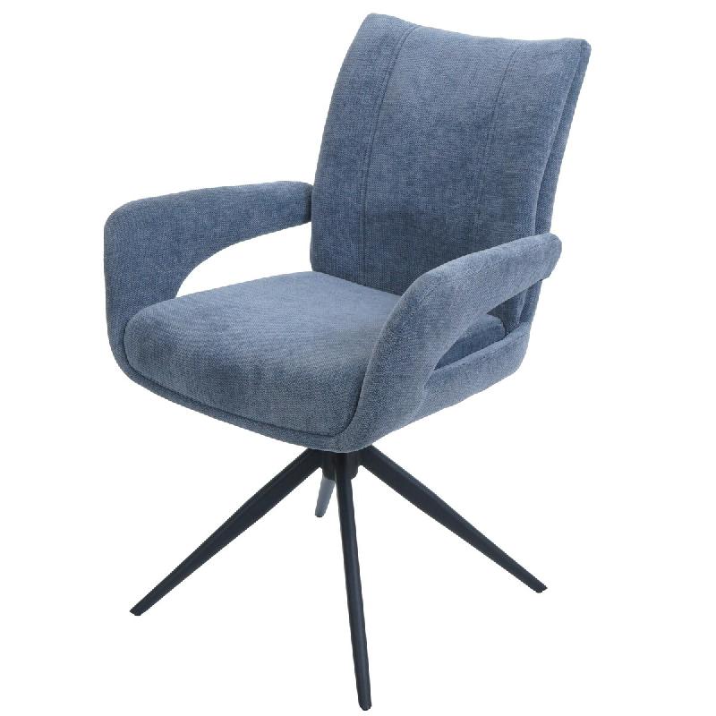 Décoshop26 - Chaise de salle à manger pivotante moderne accoudoirs enveloppants 90 x 60 x 60 cm confort d'assise ergonomique en 04_0009331 - 3000267_0