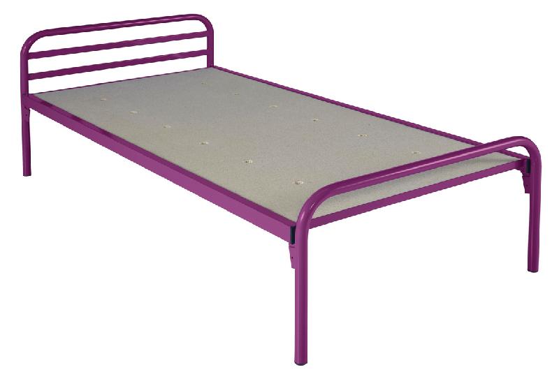 EVOLUTION LIT CONFORT SOMMIER AGGLOMÉRÉ 90X200 RAL 4006 FUSCHIA - MANUTAN COLLECTIVITÉS
