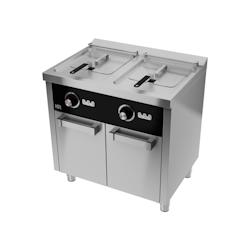 Friteuse  10l+10l triphasée série 600 sur placard - 3667335117536_0