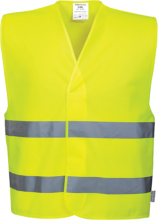 Gilet double bande jaune c474, 4x5x_0