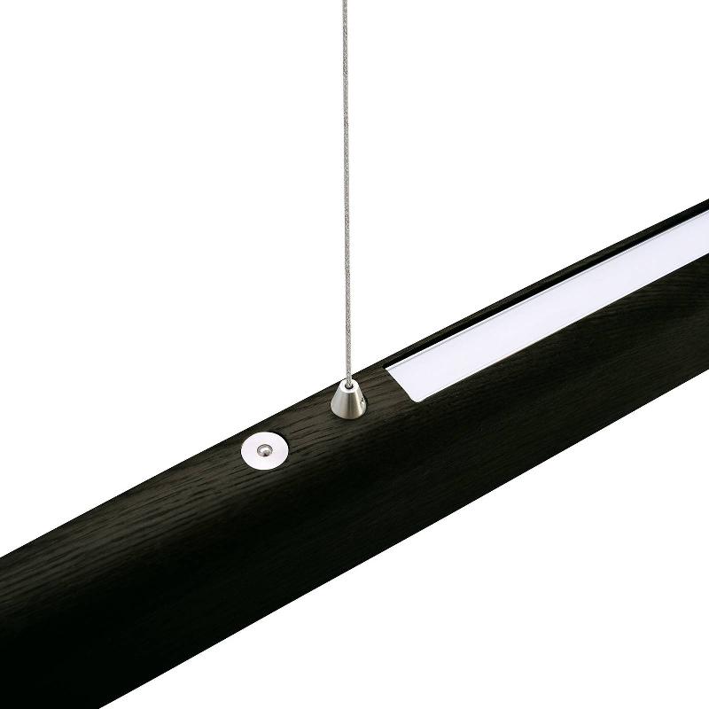 HERZBLUT ARCO LED SUSPENSION CHÊNE CENDRÉ CHARBON 130CM