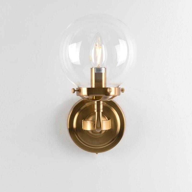 HOLLÄNDER APPLIQUE MOLTIPLICATORE 1 LAMPE DORÉ DESSOUS/CLAIR