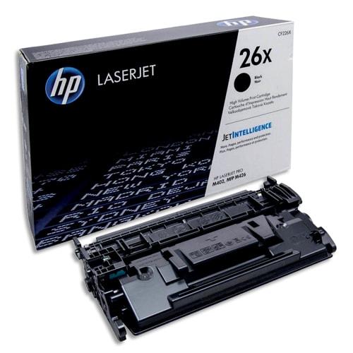 HP 26X CF226X - Toner Noir Grande Capacité Authentique pour HP LaserJet Pro M402/M426, Rendement 9 000 Pages_0