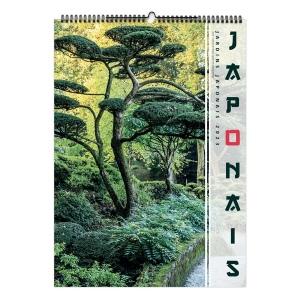 Illustre jardins japonais 2023 - 7 feuillets - xxl 300x420 mm - reliure baguette - marquage quadri - page de garde repiquee référence: ix362751_0