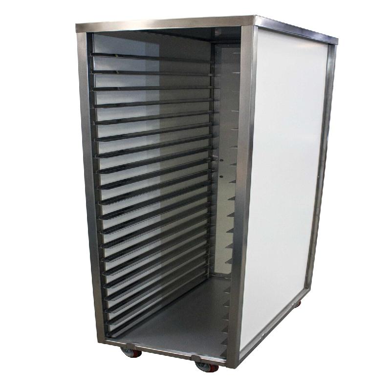 ITALCONCEPT L2G Armoire Parisien Inox 304, Sur Roulettes Inox, 1800 x 470 x 840mm - 3616350120755_0