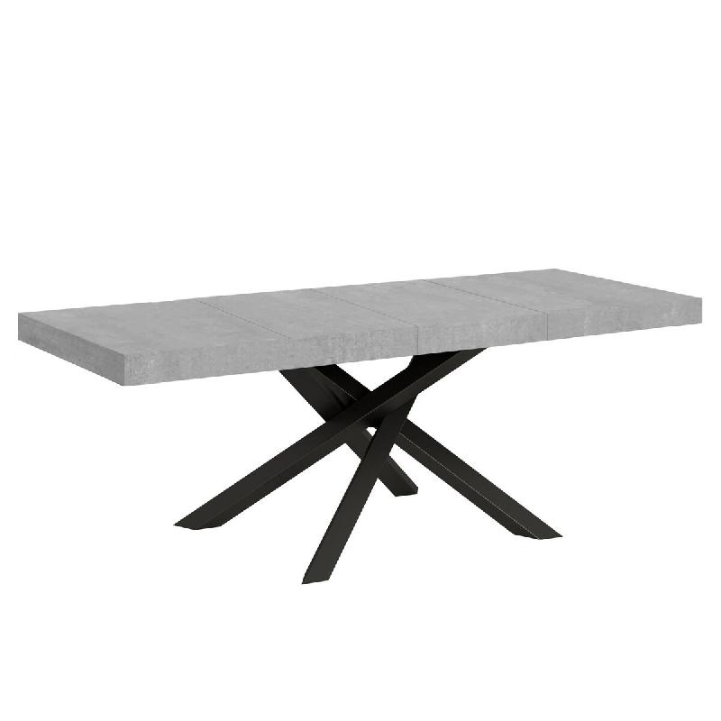 Itamoby Table Extensible 90X160/264 Cm Volantis Premium Ciment Structure Anthracite - gris 8050598201299_0