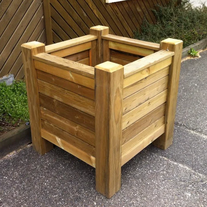 Jardinières bois EVOLUTION (En Kit Ã  monter, 48 cm, 100 x 100 x 48)_0