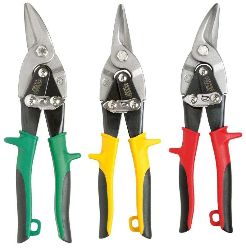 KS TOOLS 118.0050 Jeu de cisaille pour Tôles 3 pièces Taille Unique Multicolore - 4042146077917_0