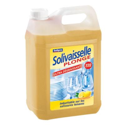 Liquide vaisselle ultra-dégraissant Solivaisselle Solipro citron 5 L_0