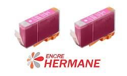 LOT DE 2 CARTOUCHES COMPATIBLE CANON BCI 3 MAGENTA