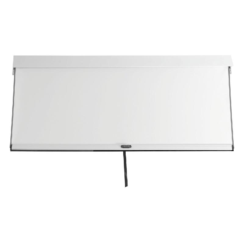 Mendler Paroi latérale pour pergola HWC-L46, Pavillon Rollo Paroi latérale de rechange, tissu/textile résistant aux tempêtes 3x3m ~ blanc - blanc_0