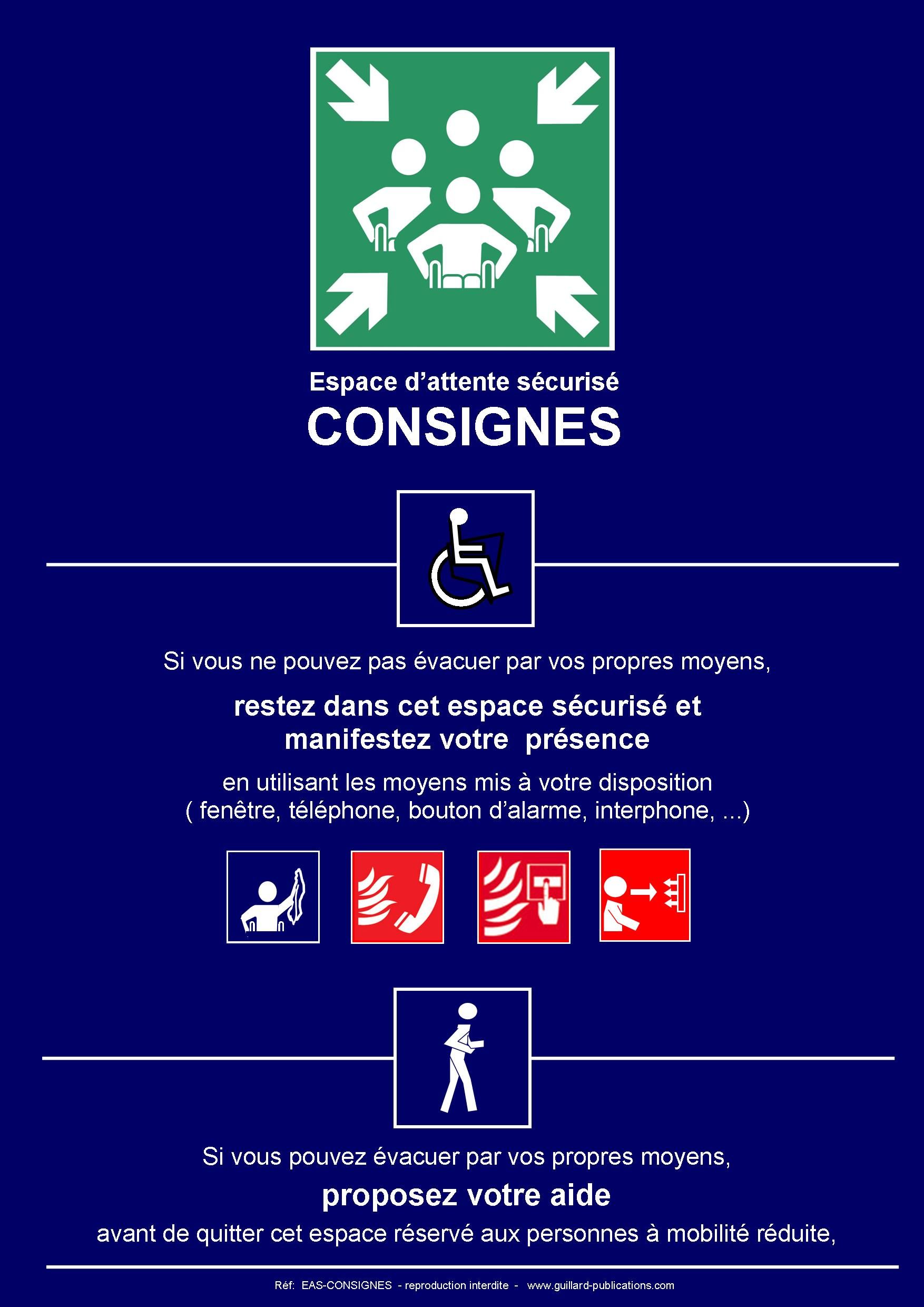 PANNEAU DE CONSIGNES POUR ESPACE D'ATTENTE SECURISE POUR PMR