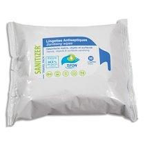 PAQUET 30 LINGETTES HUMIDES 20X20CM POUR DÉSINFECTION DES MAINS ET SURFACES, ACTIF SUR CORONAVIRUS - LOT DE 3