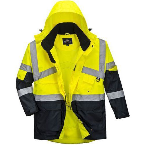 PARKA HAUTE-VISIBILITÉ IMPERMÉABLE S760 BLEU/JAUNE XS - PORTWEST
