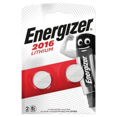 Piles Boutons Energizer Lithium CR 2016, lot de 2_0