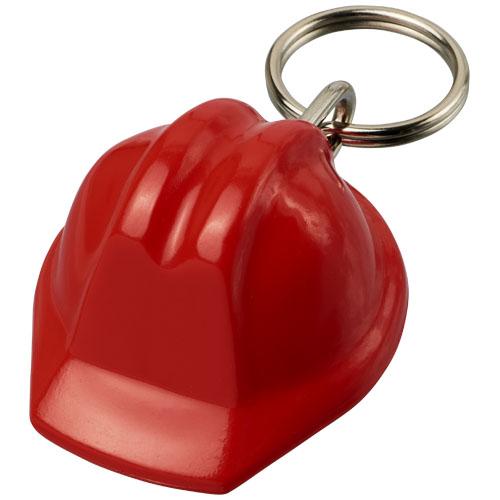 Porte-clés en forme de casque de chantier Kolt 21057003 - plastique GPPS - idéal pour entreprises de construction ou de sécurité_0