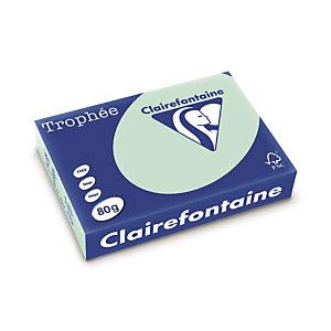 RAMETTE PAPIER A4 80G CLAIREFONTAINE PASTEL VERT