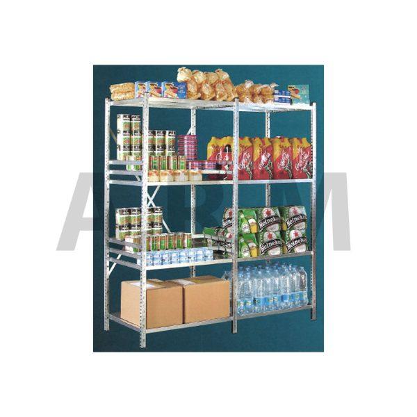 Rayonnage galvanisé à tablettes pour réserves sèches_0