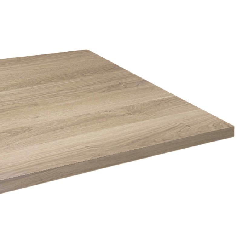 Restootab - Plateau 70x70 décor chene blanch - Bois manufacturé PL-7070M-CH.BLAN_0