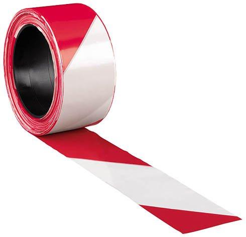 LOT DE 3 - RUBAN DE SIGNALISATION ROUGE ET BLANC - 500 M X 8 CM