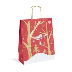 Sac Fenris Junior kraft blanc poignées torsadées 26+12x32cm par 250 - 3700481692578_0