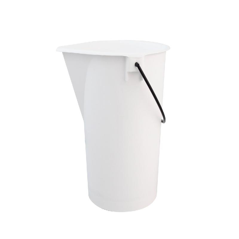 Schneider - Seau, hauteur : 33,5 cm, LDPE - 15,0 L - blanc plastique 200840_0
