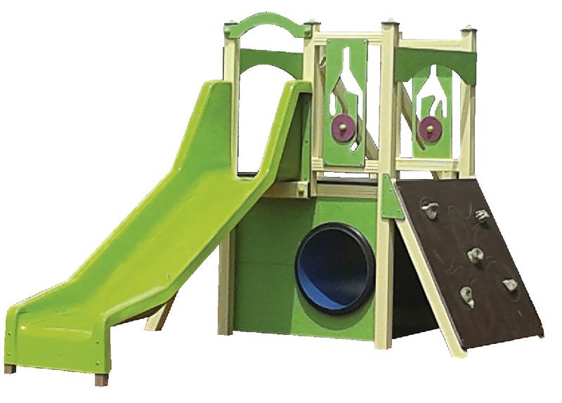 STRUCTURE JEU LA PITCHOUNETTE ALU - FIXATION PLATINES - MANUTAN COLLECTIVITÉS