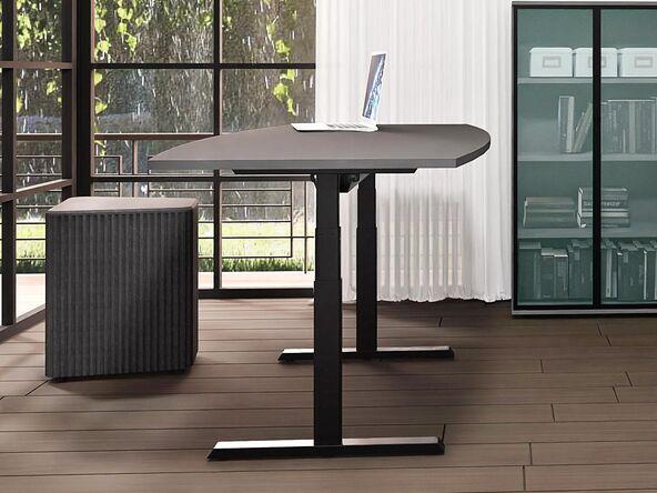 Table de réunion tonneau L-Line avec réglage en hauteur électrique_0