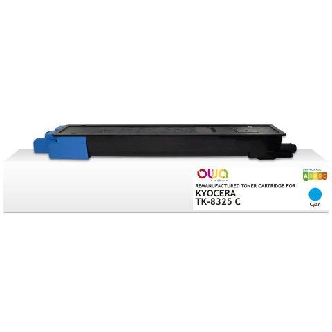 TONER REMANUFACTURÉ OWA - STANDARD - CYAN - POUR KYOCERA TK-8325C - TONER COMPATIBLE