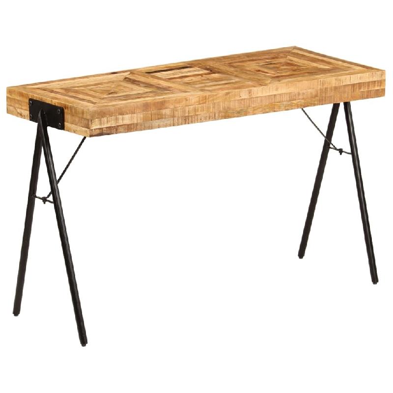 VidaXL Table à écrire Bois de manguier massif 118 x 50 x 75 cm Modèle Atlas Line Plus - Bois massif 246338_0