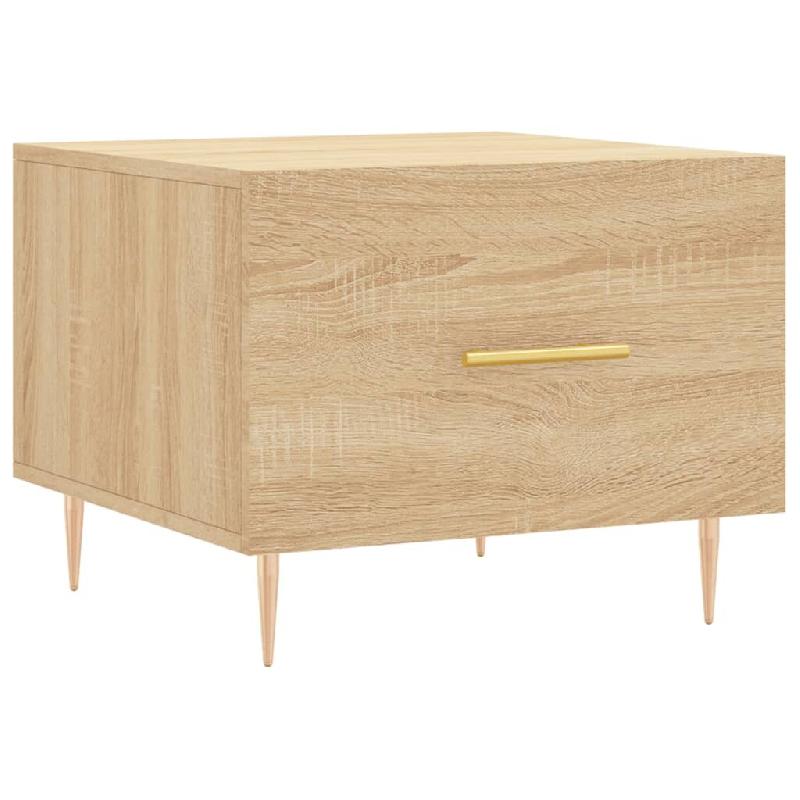 VidaXL Table basse Chêne sonoma 50x50x40 cm Bois d'ingénierie Modèle Aero Panorama Élite - 829370_0