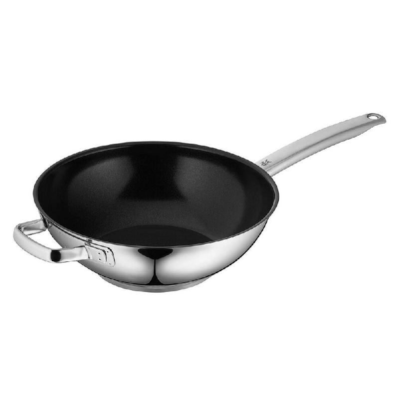 WMF Poêle Wok Inox 28cm 0748486021 - argenté Acier inoxydable 18/10 4000530735584_0