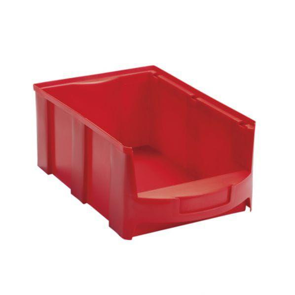 Bac à bec picking rouge - Capacité 28L - Superposable avec porte-étiquette frontal - Marque Rolléco_0