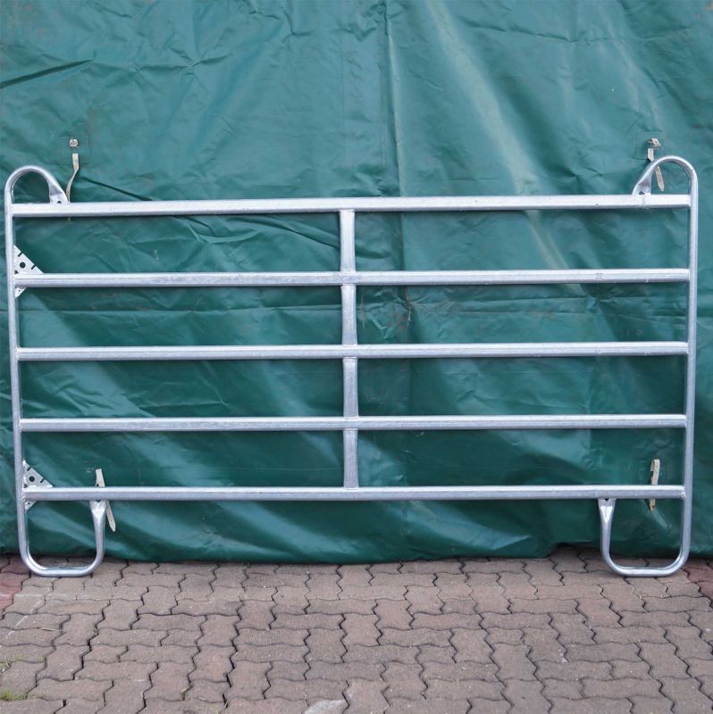 Barrière agricole hauteur 1m40 - 5 traverses - GE 240/140/5 - 2,4m x 1,4m - acier galvanisé_0