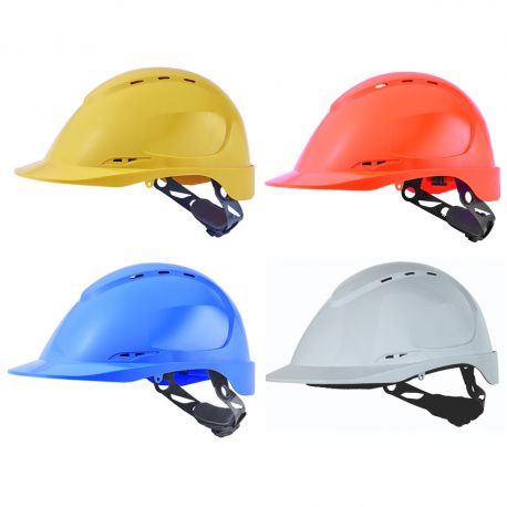 Casques de chantier aérés en ABS - Singer Safety Force - légers et résistants avec coiffe textile_0