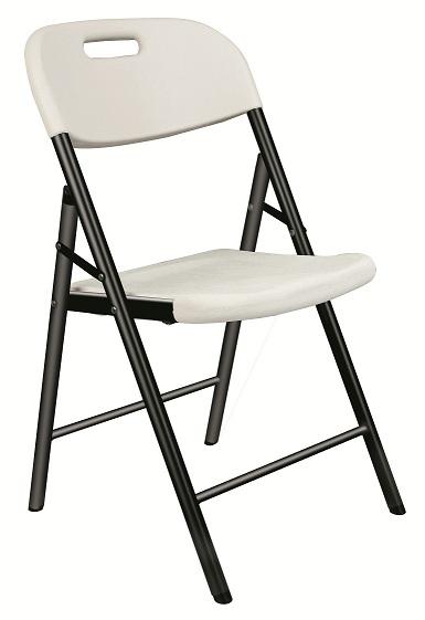 CHAISE PLIANTE EN ACIER ET POLYPROPYLÈNE 