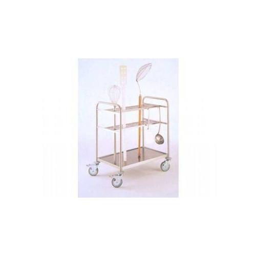 CHARIOT POUR USTENSILES EN INOX HUPFER