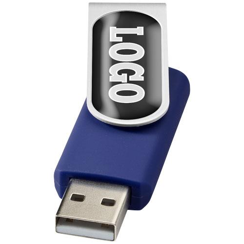 Clé USB publicitaire - 2 Go Rotate-doming - Plastique et aluminium - Réf 12350902_0