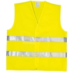 Coverguard - Gilet HV jaune double bandes baudrier rétro réfléchissantes YARD classe 2 (Pack de 50) Jaune Taille 2XL - XXL jaune 3435241702135_0