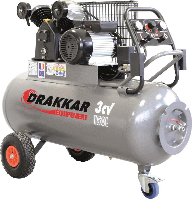 DRAKKAR EQUIPEMENT - COMPRESSEUR À PISTONS 150L 3CV - 11270_0
