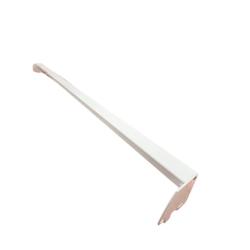 EUROP'METAL Barre de Charge (section:2,5cmX1,5cm), BLANC, Longueur 100cm. - blanc métal 3701487201320_0