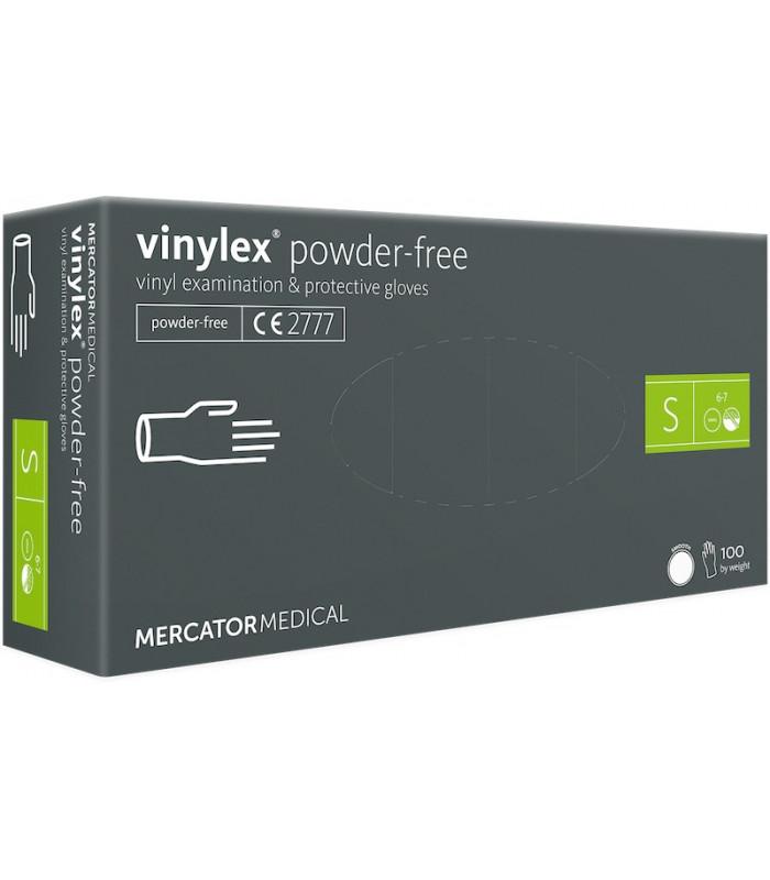 Gants vinyle non poudrés VINYLEX - Taille S (6/7) - Boîte de 100 - Conformité médicale classe I_0