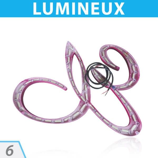 Lettre lumineuse à éclairage indirect LED - PVC 19mm - Direct Enseignes - 820x4225 mm_0