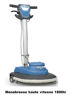 Monobrosse haute vitesse 1500tr - pour décapage, lavage, ponçage et lustrage_0