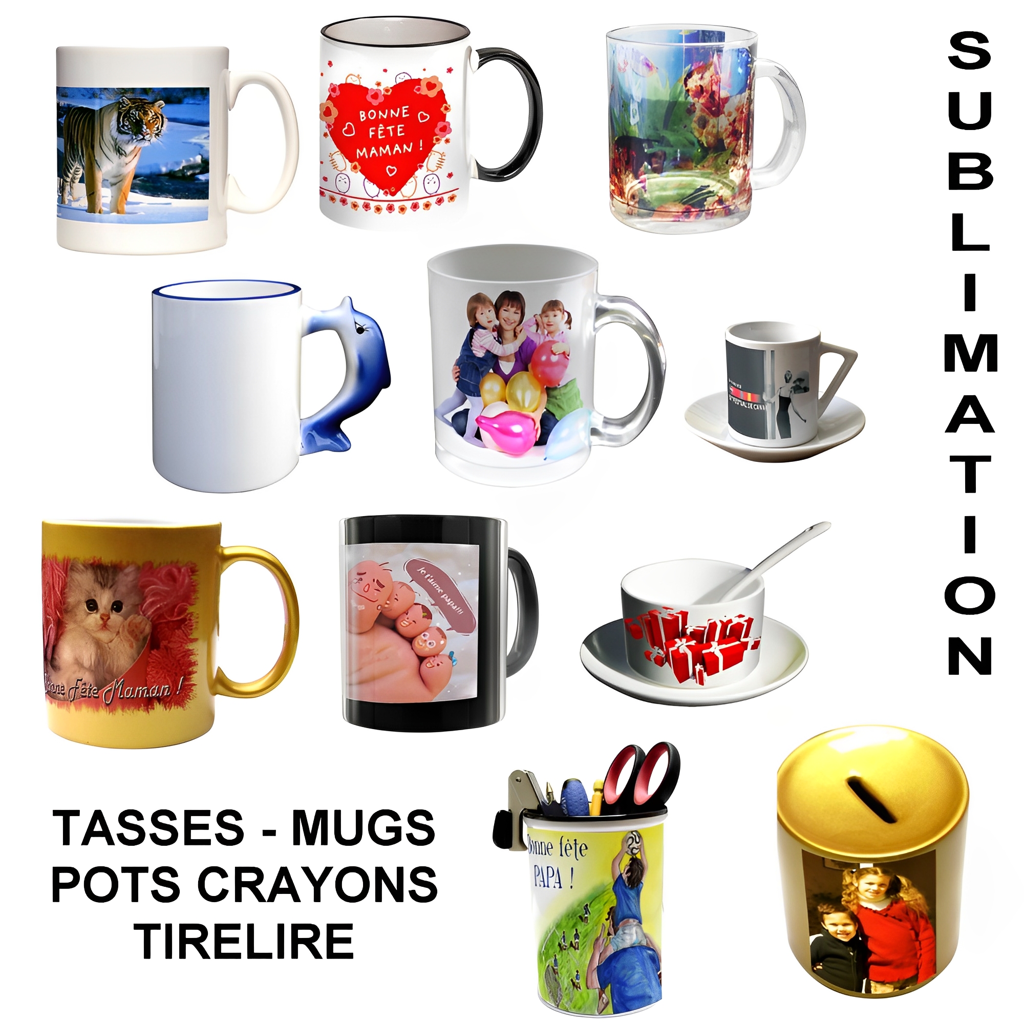 Mugs pour sublimation traites 100% polyester_0