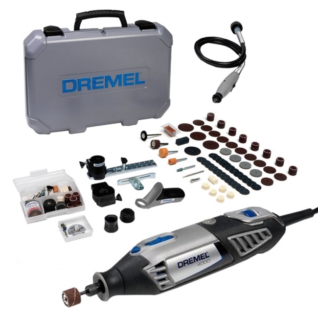 OUTIL MULTI-USAGE DREMEL 4000 + 65 ACCESSOIRES + EXTRA 67 ACCESSOIRES