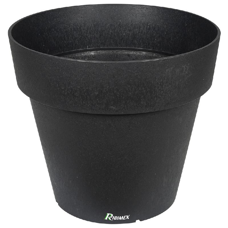 Pot 'Fosca' - diamètre 46cm, hauteur 40cm, gris en caoutchouc recyclé - Ribimex PRGOMPF341_0