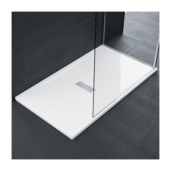 RECEVEURS DE DOUCHE CUSTOM NOVELLINI H 3,5 CM BLANC DOUX 160 X 70