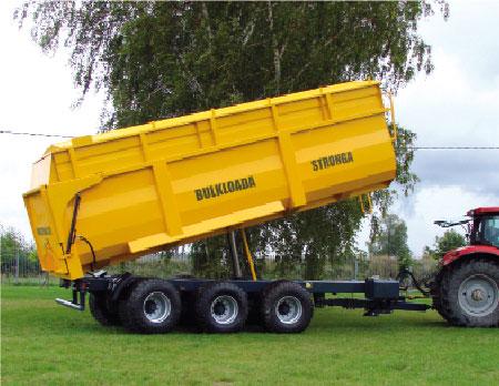 Remorque agricole Stronga - PTAC 24 000 kg - 2 essieux - Capacité céréalière 24 t - Pompe auxiliaire et pneus Michelin_0
